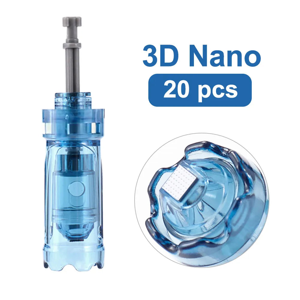 Bayonet Cartridge Needle for Dr Pen M8S /A8S/ A9/ A11 Microneedle 12/ 18 /24 /36 /42 Pin / Round Nano / 3D Replacement Tip