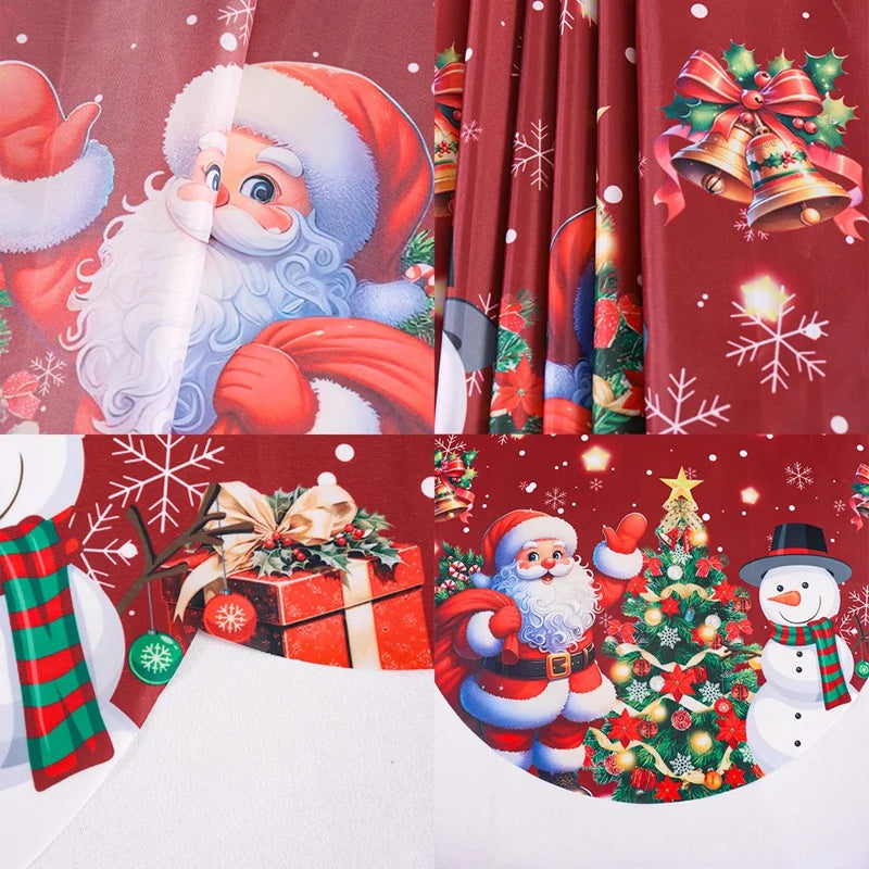 Christmas Fireplace Mantel Scarf Santa Snowman Tablecloth Christmas Decorations for Home 2025 Xmas Navidad Gifts New Year 2026