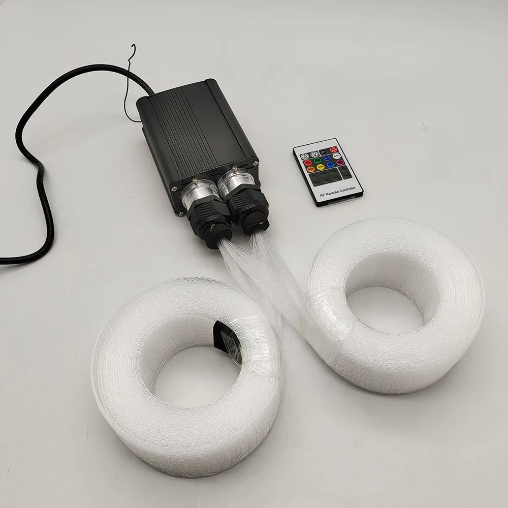 LED Fiber Optic Mesh Lights for Ceiling Trees Crafts Home Optical Fibre Fabric Light Up Halloween Christmas EDM Party Festivals