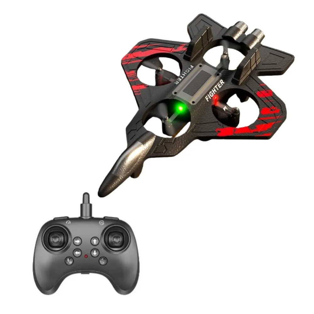 EPP Foam Remote Control Foam Fighter RC Drones Rechargeable Four Motor Helicopter Toy with Light Durable RC Hobby Jet Plane