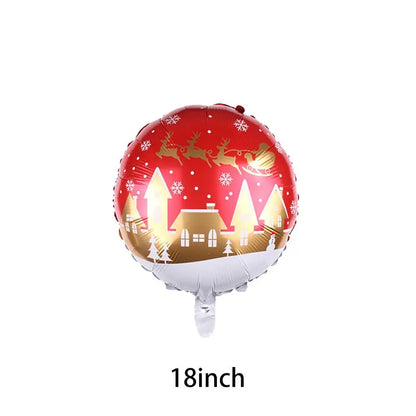 2025 Christmas Ballons Decoration Merry Christmas Candy Cane Foil Balloon Snowman Santa Claus New Year Xmas Party Decor Supplies