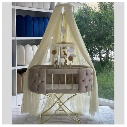 Natural Wood Comfort Crib Multifunctional Convenient Cradle Bunk Bed