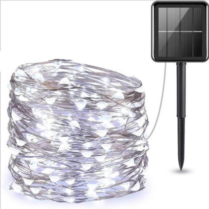 7m/12m/22m/32m LED Solar Light Outdoor Garden Fairy String Light Led Twinkle Waterproof Lamp for Christmas Patio Tree Party