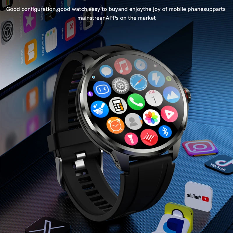 5G/4G Full Netcom 8GB+128GB RAM Smart Watch 1.95 inch 720*720 AMOLED 2100mah Battery 900W Camera GPS WIFI Google APPS Smartwatch