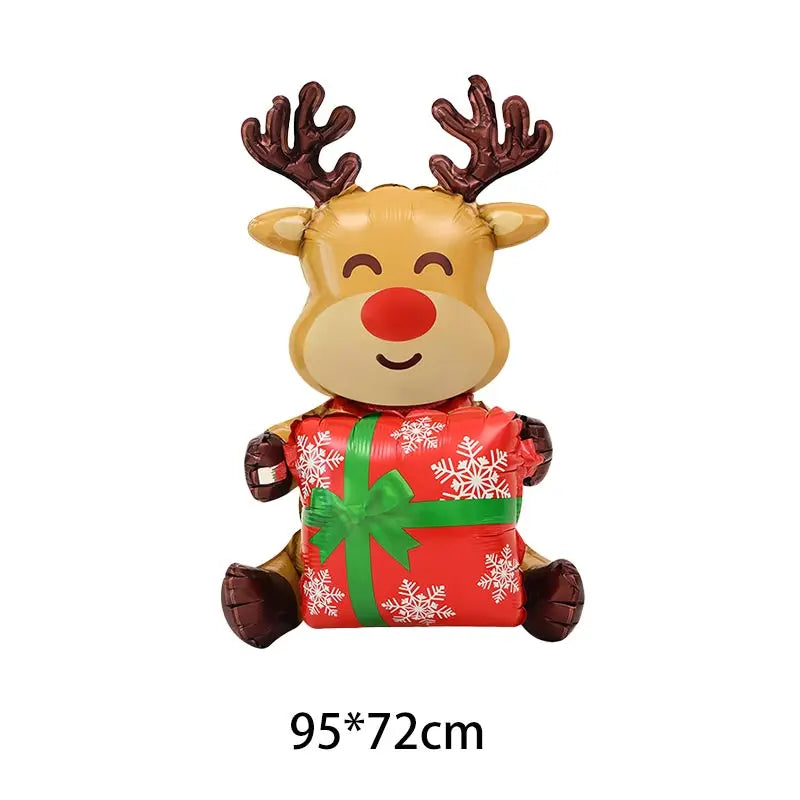 2025 Christmas Ballons Decoration Merry Christmas Candy Cane Foil Balloon Snowman Santa Claus New Year Xmas Party Decor Supplies