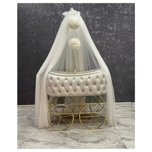 Natural Wood Comfort Crib Multifunctional Convenient Cradle Bunk Bed