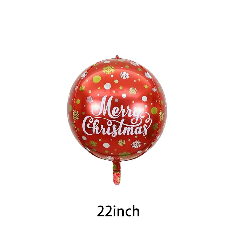 2025 Christmas Ballons Decoration Merry Christmas Candy Cane Foil Balloon Snowman Santa Claus New Year Xmas Party Decor Supplies