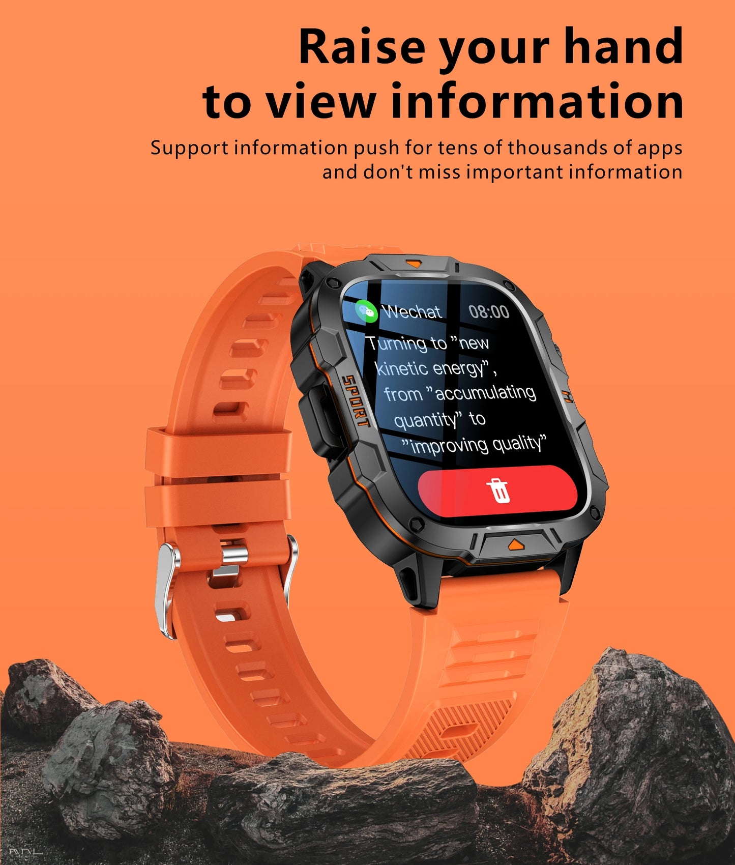 2025 New For Xiaomi Military Grade Smart Watch Men 1.96" AMOLED Screen 5ATM Waterproof Sports Fitness Tracker BT Call Smartwatch