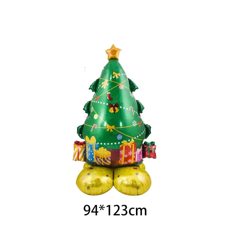 2025 Christmas Ballons Decoration Merry Christmas Candy Cane Foil Balloon Snowman Santa Claus New Year Xmas Party Decor Supplies