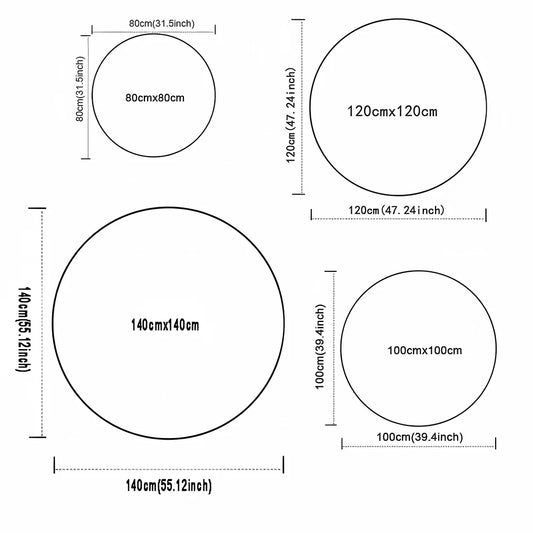 Christmas Round Rugs: Decorate Your Home with Magical Tree & Santa Designs! Bedroom room floor mats New Year home decoration