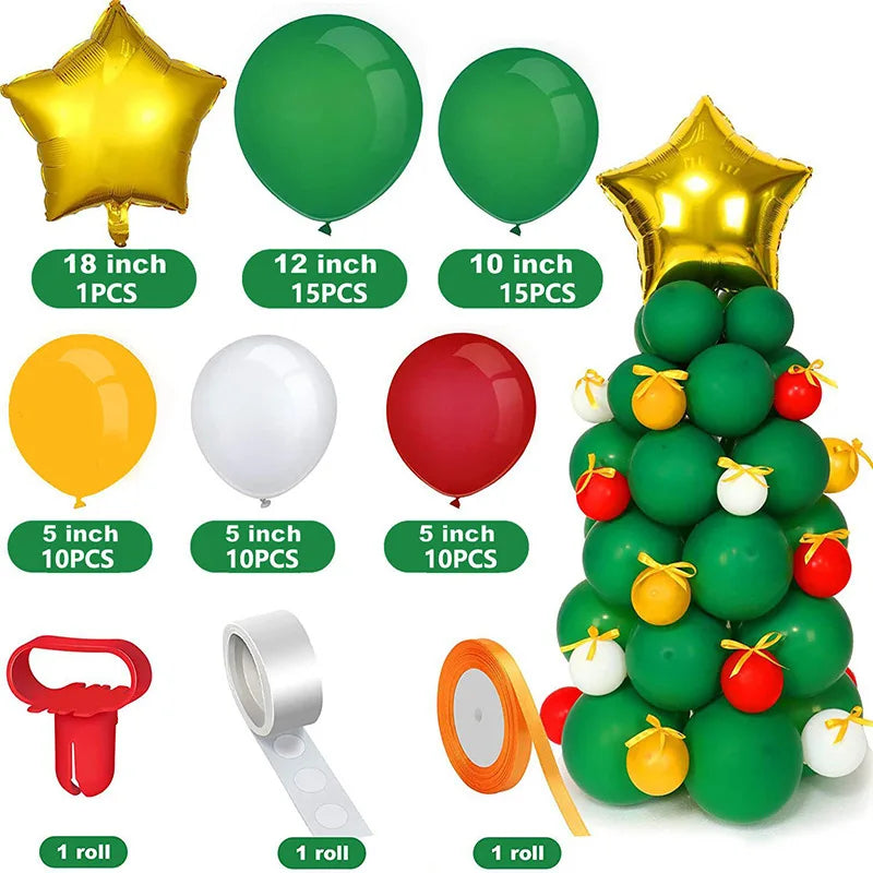 2025 Christmas Ballons Decoration Merry Christmas Candy Cane Foil Balloon Snowman Santa Claus New Year Xmas Party Decor Supplies