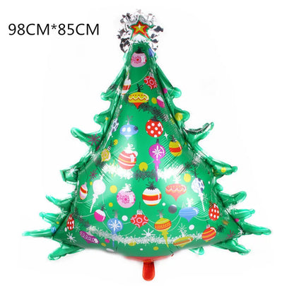 2025 Christmas Ballons Decoration Merry Christmas Candy Cane Foil Balloon Snowman Santa Claus New Year Xmas Party Decor Supplies