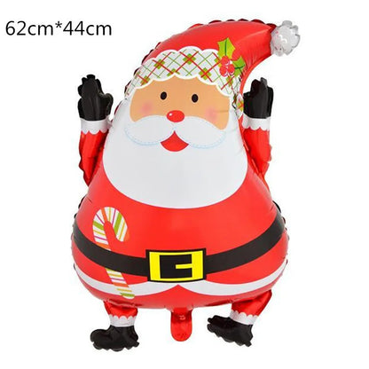 2025 Christmas Ballons Decoration Merry Christmas Candy Cane Foil Balloon Snowman Santa Claus New Year Xmas Party Decor Supplies