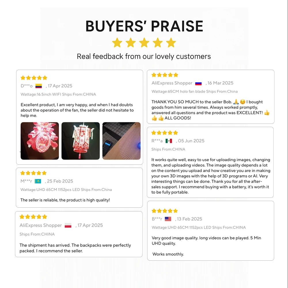 3D Hologram Fan 20.4" 22" 23.6" LED Holographic Display High Brightness Advertising Projector for Store Exhibition