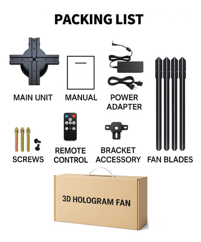 3D Hologram Fan 20.4" 22" 23.6" LED Holographic Display High Brightness Advertising Projector for Store Exhibition