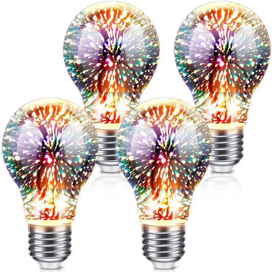 3D Decoration LED Bulb E27 5W 85~265V Vintage Incandescent Bulbs Retro Edison Lamp Fireworks Lamp A60 ST64