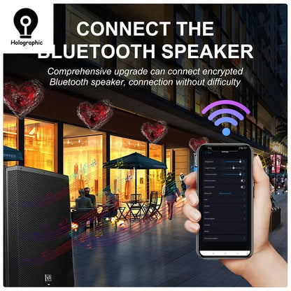 62cm 3D Fan Hologram Projector Wifi LED Sign Remote Control 3D Holographic Lamp Player Advertising Display Logo Light