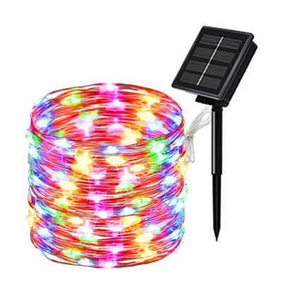 7m/12m/22m/32m LED Solar Light Outdoor Garden Fairy String Light Led Twinkle Waterproof Lamp for Christmas Patio Tree Party