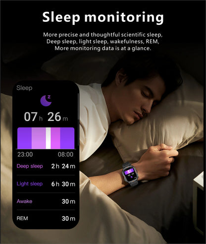 2025 New For Xiaomi Military Grade Smart Watch Men 1.96" AMOLED Screen 5ATM Waterproof Sports Fitness Tracker BT Call Smartwatch