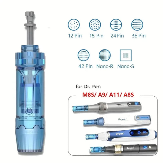 Bayonet Cartridge Needle for Dr Pen M8S /A8S/ A9/ A11 Microneedle 12/ 18 /24 /36 /42 Pin / Round Nano / 3D Replacement Tip