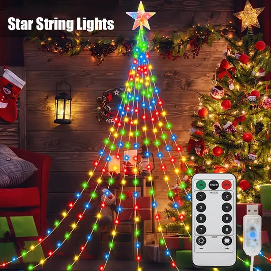 USB Christmas Decorations Lights 2/3M 8Modes LED Waterproof String Lights For Indoor Outdoor Home Wedding Party Holiday Lighting