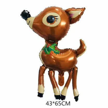 2025 Christmas Ballons Decoration Merry Christmas Candy Cane Foil Balloon Snowman Santa Claus New Year Xmas Party Decor Supplies