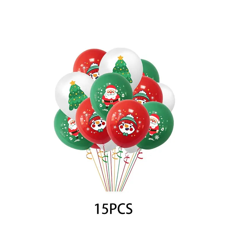 2025 Christmas Ballons Decoration Merry Christmas Candy Cane Foil Balloon Snowman Santa Claus New Year Xmas Party Decor Supplies