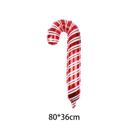 2025 Christmas Ballons Decoration Merry Christmas Candy Cane Foil Balloon Snowman Santa Claus New Year Xmas Party Decor Supplies