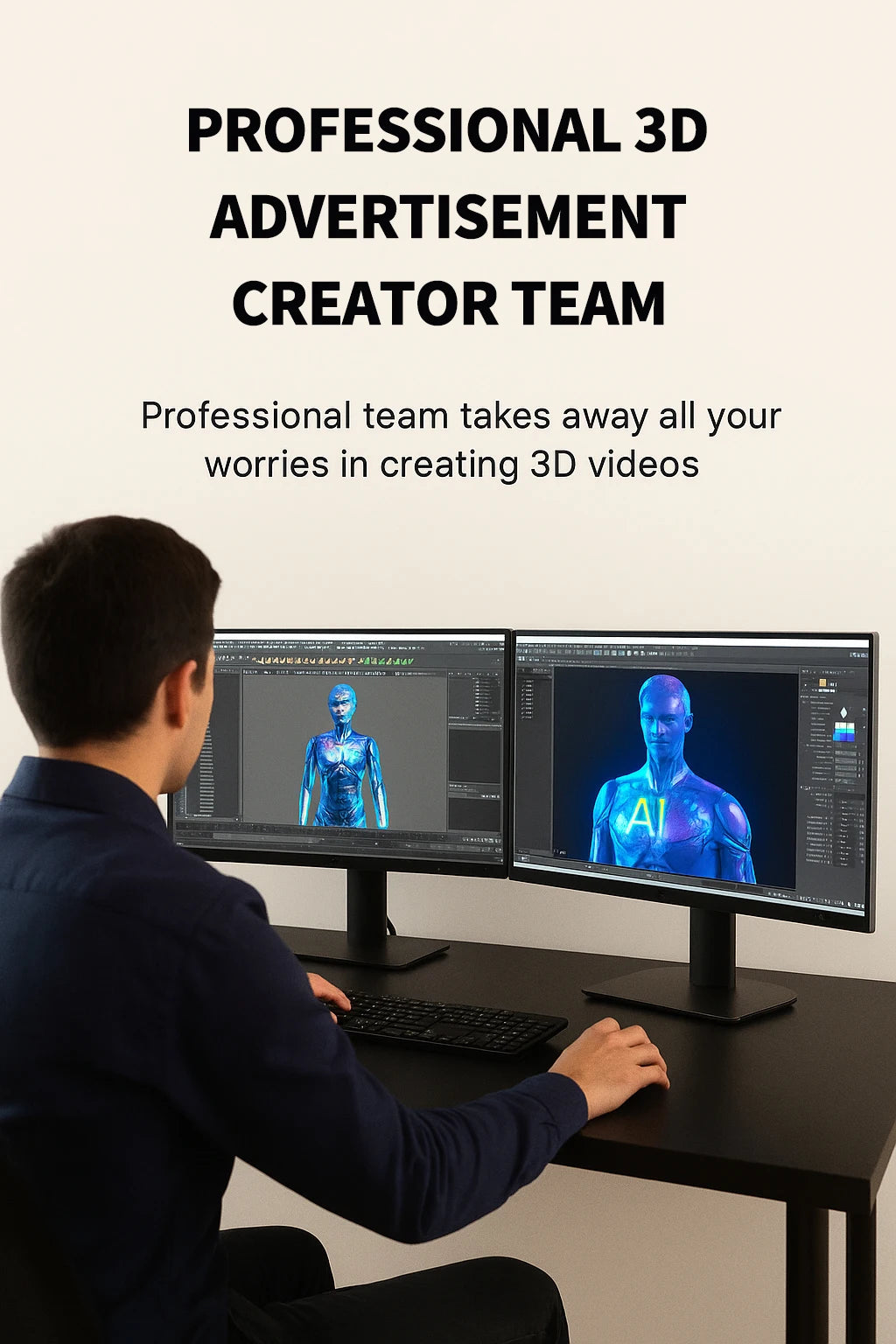 3D Hologram Fan 20.4" 22" 23.6" LED Holographic Display High Brightness Advertising Projector for Store Exhibition