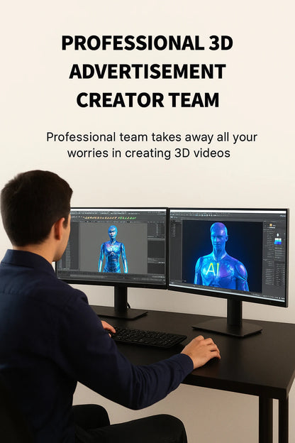 3D Hologram Fan 20.4" 22" 23.6" LED Holographic Display High Brightness Advertising Projector for Store Exhibition