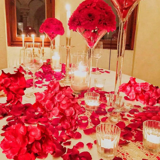 Pack Of 500/1000/3000 White Rose Petals Artificial Fake Rose Petals For Wedding Party Decoration And Romantic Atmosphere