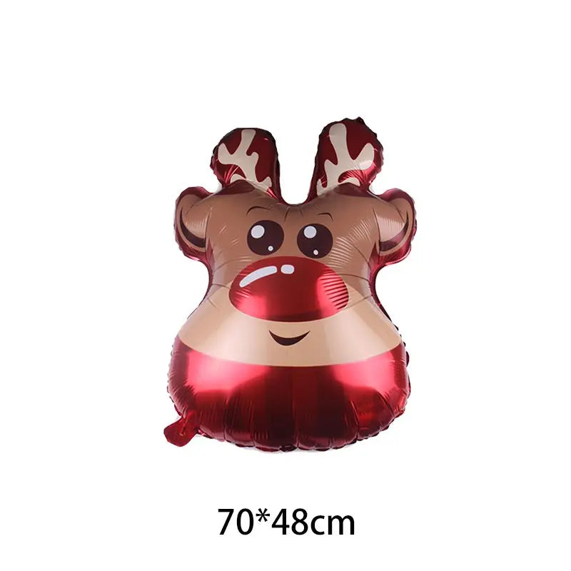 2025 Christmas Ballons Decoration Merry Christmas Candy Cane Foil Balloon Snowman Santa Claus New Year Xmas Party Decor Supplies