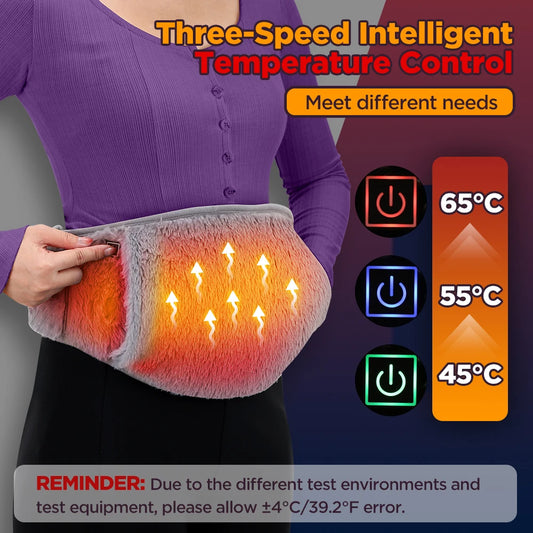 Electric Heating Belt Cold-Proof Hand Warmer Winter Heater Waist Warmers Hot Compress Abdominal Lumbar Uterus Warming Pad