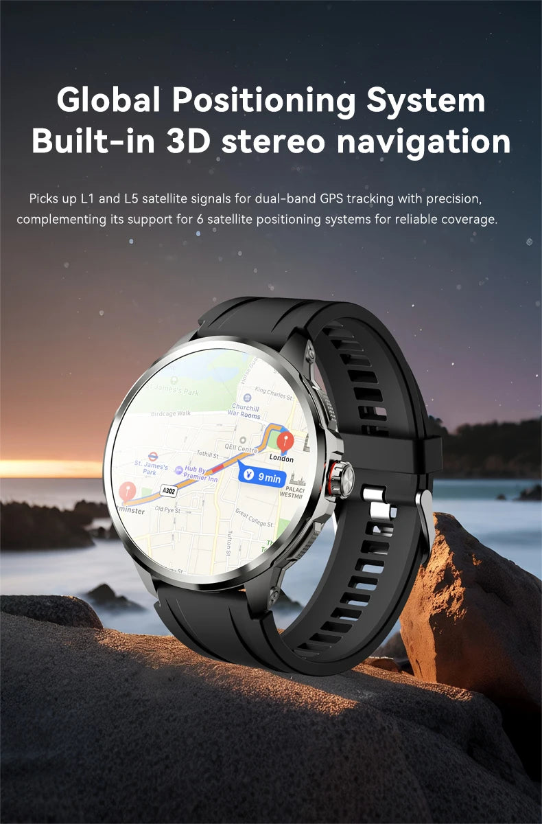 5G/4G Full Netcom 8GB+128GB RAM Smart Watch 1.95 inch 720*720 AMOLED 2100mah Battery 900W Camera GPS WIFI Google APPS Smartwatch